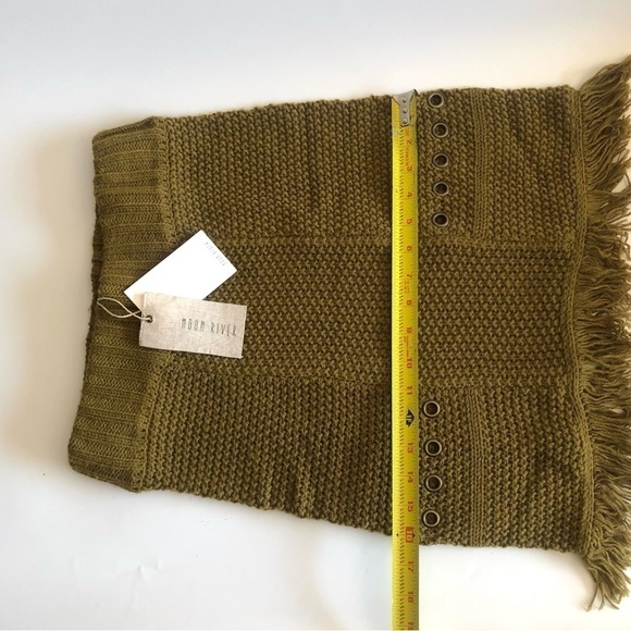 Moon River Knit Fringe Skirt With Grommets - Picture 15 of 15